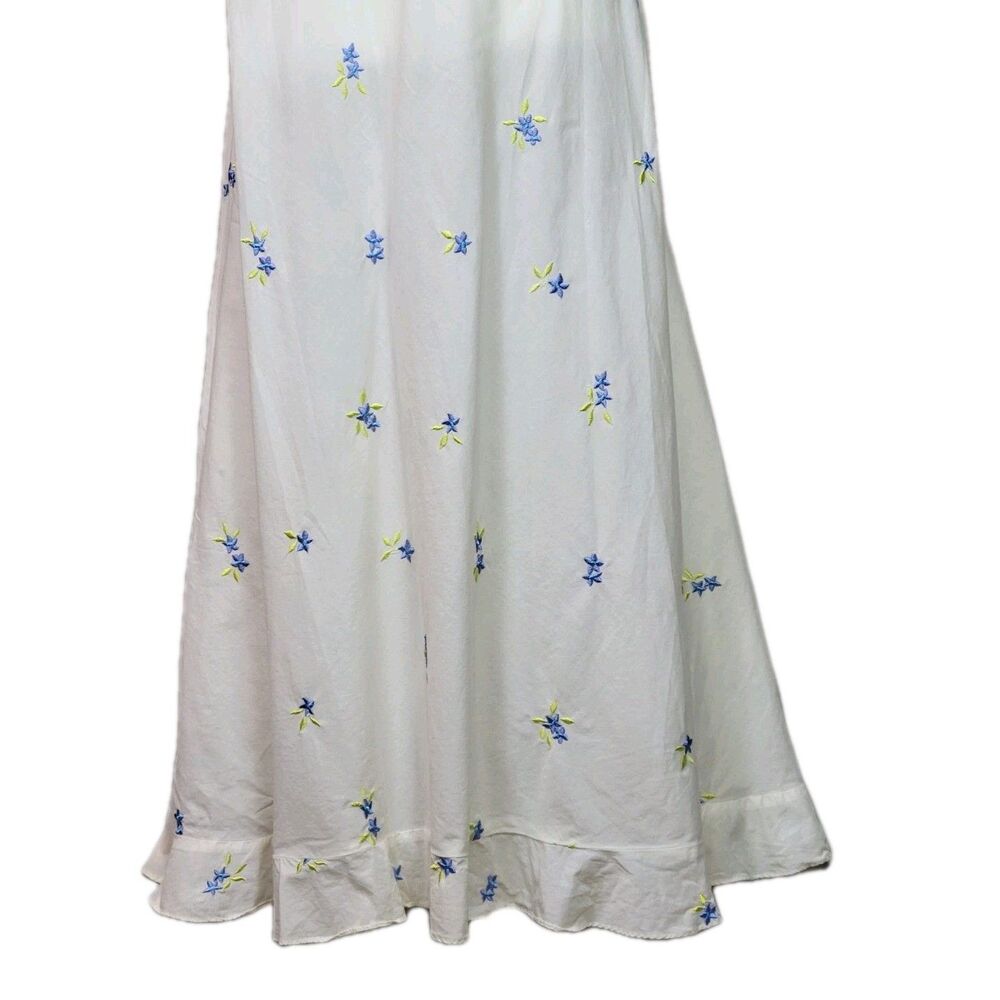 Y2K Victorias Secret Floral Long Slip Dress Large Cottagecore Coquette Prairie - Picture 3 of 16
